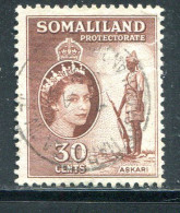 SOMALILAND- Y&T N°124- Oblitéré - Somaliland (Herrschaft ...-1959)