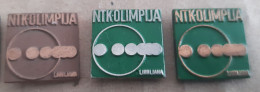 Table Tennis Club  NTK OLimpija  Ljubljana Slovenia Pins - Tischtennis