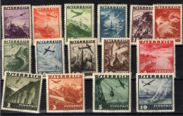 Austria Nº 32/46 - Unused Stamps