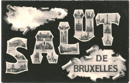 CPA Carte Postale Belgique Bruxelles Salut De Bruxelles Multivues Début 1900 VM72458 - Panoramische Zichten, Meerdere Zichten