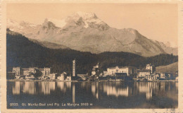 SUISSE - St Moritz Bad Und Piz La Margna 3163m - Carte Postale Ancienne - St. Moritz