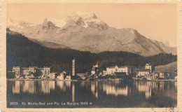 SUISSE - St Moritz Bad Und Piz La Margna 3163m - Carte Postale Ancienne - Saint-Moritz