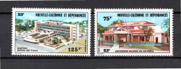 New Caledonia 1976 Set Architecture Stamps (Michel 585/86) MNH - Ongebruikt