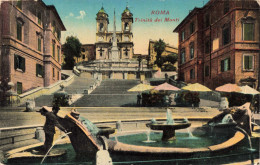 ITALIE - Rome - Trinità Dei Monti - Colorisé - Carte Postale Ancienne - Iglesias
