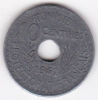 Tunisie Protectorat Français. 10 Centimes 1942 , En Zinc, Lec# 117 - Tunesië