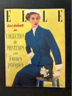 1952 Revue ELLE - COLLECTION De Printemps Pour Femmes Pratiques - Fashion