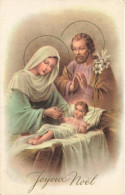 FÊTES ET VOEUX - Joyeux Noël - Marie, Joseph Et Jésus - Colorisé - Carte Postale Ancienne - Other & Unclassified