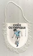 Fanion, Sports, Football, COËX OLYMPIQUE, Vendée, 2 Scans, 115 X 115 Mm - Altri & Non Classificati