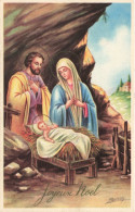 FÊTES ET VOEUX - Joyeux Noël -  Jésus, Marie Te Joseph - Nativité - Colorisé - Carte Postale Ancienne - Otros & Sin Clasificación