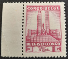 Congo Belge Belgium Congo 1941 Monument Albert 1er Leopoldville Yvert 218 ** MNH Adhérences - Ungebraucht
