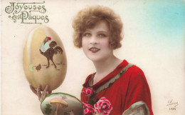 FÊTES - VŒUX - Joyeuses Pâques - Colorisé - Carte Postale Ancienne - Pâques