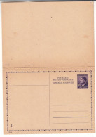 Tchècoslovaquie - Bohème & Moravie - Carte Postale Avec Carte Réponse De 1944 - Entier Postal - Valeur 37,50 Euros - Briefe U. Dokumente