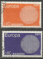 ANDORRA FRANCESA YVERT NUM. 202/203 SERIE COMPLETA USADA - Used Stamps