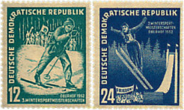 64445 MNH ALEMANIA DEMOCRATICA 1952 3 CAMPEONATO DEPORTIVO DE INVIERNO EN OBERHOF - Ungebraucht