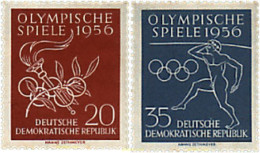 199603 HINGED ALEMANIA DEMOCRATICA 1956 16 JUEGOS OLIMPICOS VERANO MELBOURNE 1956 - Ungebraucht