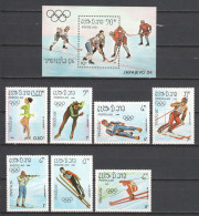 Laos 1984 Mi 698-704 + Block 99 MNH WINTER OLYMPICS SARAJEVO - Hiver 1984: Sarajevo