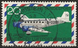 Germany FRG 1969 - Mi 576 - YT Pa 1 ( Airplane Junkers Ju 52/3m "Boelke" ) Airmail - Postzegels