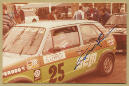 Gérard Cerruti - Pilote Automobile Français - Photo Originale Signée - Sportivo