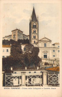 22999 " RIVOLI TORINESE-CHIESA DELLA COLLEGIATA E CASTELLO REALE " -VERA FOTO-CART. NON SPED. - Rivoli