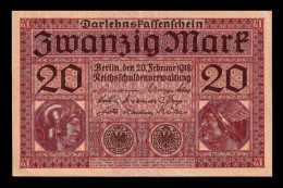 Alemania Germany 20 Mark 1918 Pick 57 Sc- AUnc - 20 Mark