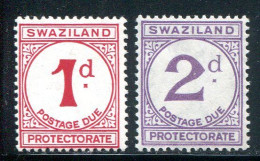 SWAZILAND- Taxe Y&T N°1 Et 2- Neufs Sans Charnière ** - Swasiland (...-1967)