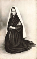 ARTS - Peintures Et Tableaux - Portrait Authentique De Sainte Bernadette Soubirous - Carte Postale Ancienne - Paintings