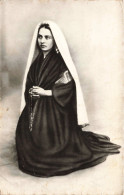 ARTS - Peintures Et Tableaux - Portrait Authentique De Sainte Bernadette Soubirous - Carte Postale Ancienne - Pittura & Quadri