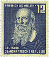 203019 MNH ALEMANIA DEMOCRATICA 1952 CENTENARIO DE LA MUERTE DE F.LUDWIG JAHN, PIONERO DE LA EDUCACION FISICA. - Ungebraucht