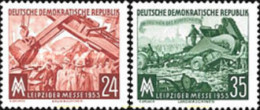 56148 MNH ALEMANIA DEMOCRATICA 1953 FERIA DE OTOÑO EN LEIPZIG - Ungebraucht