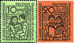 39853 MNH ALEMANIA DEMOCRATICA 1959 5 ANIVERSARIO DE LA ORGANIZACION JUVENIL - Ungebraucht