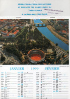 Calendrier Fédération Nationale Des Déportés Du Travail SECTION Du VIMEU Année 1999 Grand Format EDIT REX PAU IMPEC - Grossformat : 1991-00