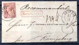 Saxe Fragmento De Carta A Leipzing - Sachsen