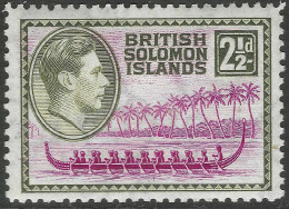 British Solomon Islands. 1939-51 KGVI. 2½d MH. SG 64 - Islas Salomón (...-1978)