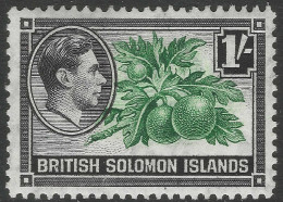 British Solomon Islands. 1939-51 KGVI. 1/- MH. SG 68 - Salomonseilanden (...-1978)