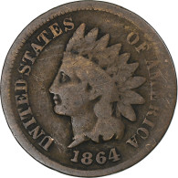 États-Unis, Indian Head, Cent, 1864, Philadelphie, TB+, Bronze, KM:90a - 1859-1909: Indian Head