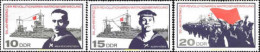 150648 MNH ALEMANIA DEMOCRATICA 1967 50 ANIVERSARIO DE LA REVOLUCION DE LOS MARINEROS - Ungebraucht