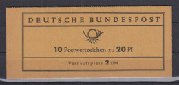 Bund Markenheftchen Bach 1963  Dicker Deckel MiNo. MH 9v **  Randleiste Dgz (A) Mit Typ IV A , Links Offen - 1951-1970