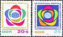 150661 MNH ALEMANIA DEMOCRATICA 1968 9 FESTIVAL DE LA JUVENTUD EN SOFIA - Ungebraucht