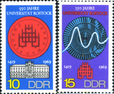 150681 MNH ALEMANIA DEMOCRATICA 1969 550 ANIVERSARIO DE LA UNIVERSIDAD DE ROSTOCK - Ungebraucht