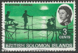 British Solomon Islands. 1968 QEII. 3c Used. SG 168 - Islas Salomón (...-1978)