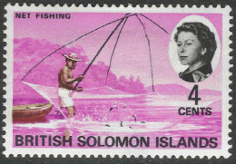 British Solomon Islands. 1968 QEII. 4c MH. SG 169 - Isole Salomone (...-1978)