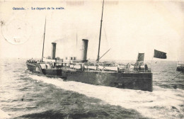 BELGIQUE - Ostende - Le Départ De La Malle - Carte Postale Ancienne - Oostende