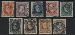 Brazil (54) 1878 Emperor Dom Pedro Set Except For The Elusive 700r. Used. Hinged. - Gebruikt