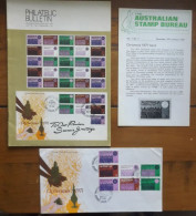 Australia Christmas 1971 FDC Set Of 7 Stamps Philatelic Bulletin Dec 71 Australian  Stamp Bureau Dec 71 / Jan 72 - Briefe U. Dokumente