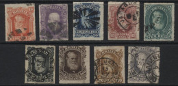 Brazil (55) 1878 Emperor Dom Pedro Set Except For The Elusive 700r. Used. Hinged. - Used Stamps