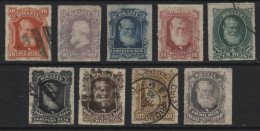 Brazil (56) 1878 Emperor Dom Pedro Set Except For The Elusive 700r. Used. Hinged. - Used Stamps