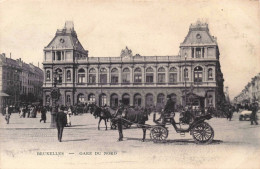 BELGIQUE - Bruxelles - Gare Du Nord - Animé - Carte Postale Ancienne - Otros & Sin Clasificación