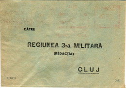 Romania, 1950's, Vintage Circulated Postal Cover  - "3rd Military Region" Cluj - Dienstmarken