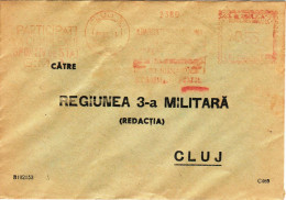 Romania, 1950's, Vintage Circulated Postal Cover  - "3rd Military Region" Cluj - Oficiales