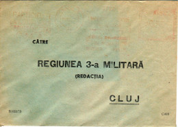 Romania, 1950's, Vintage Circulated Postal Cover  - "3rd Military Region" Cluj - Dienstmarken